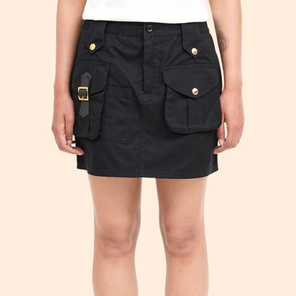 Dolce Gabbana Faille Cargo Mini Skirt